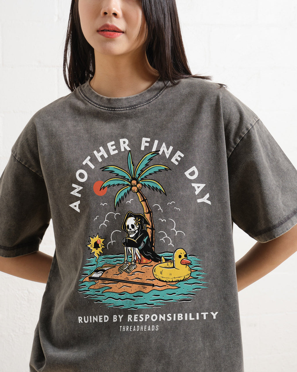 Another Fine Day Ruined by Responsibility Oversized Tee product image 5