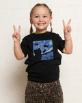 The Starry Cat Night Kids T-Shirt product image 1