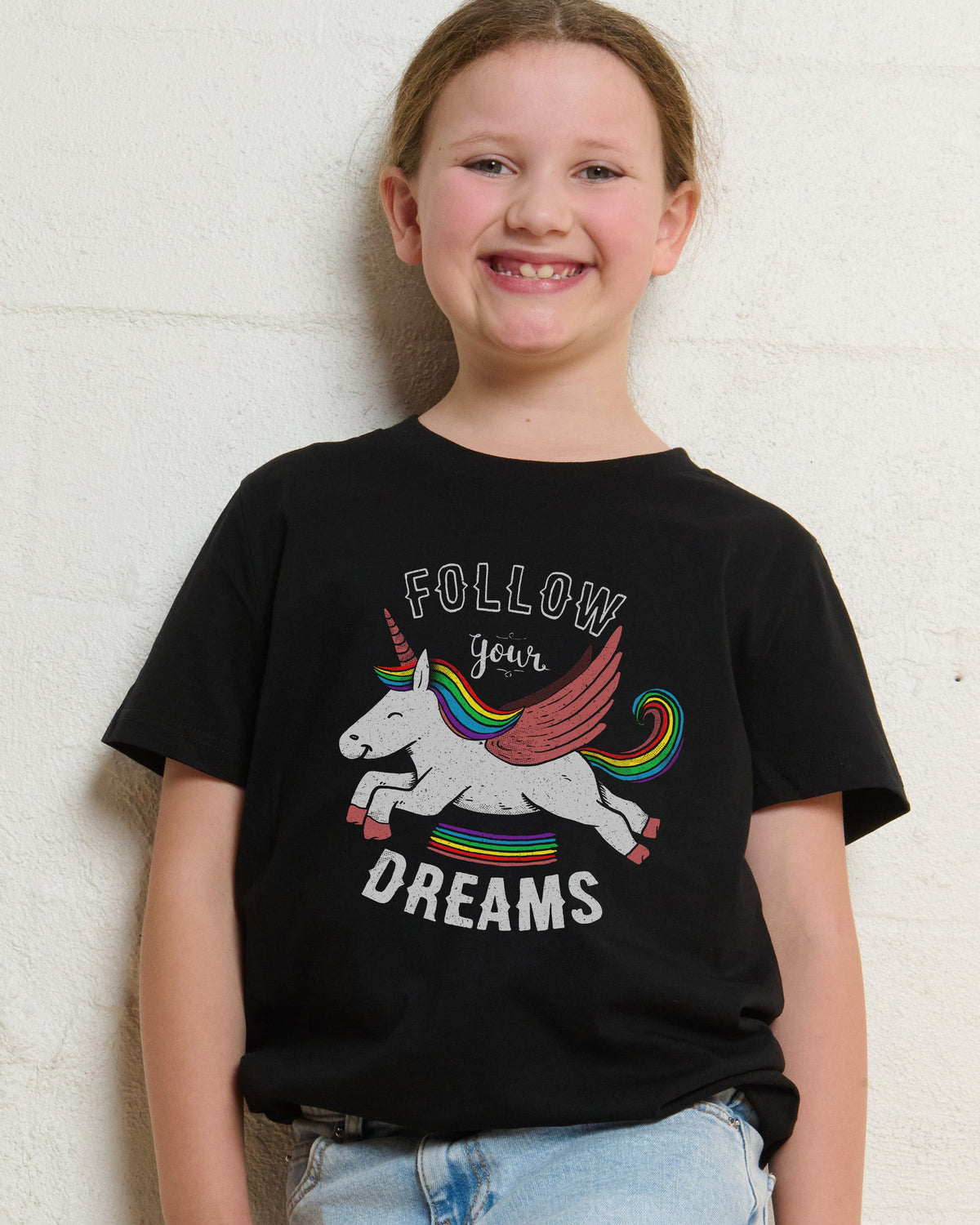 Follow Your Dreams Unicorn Kids T-Shirt product image 1