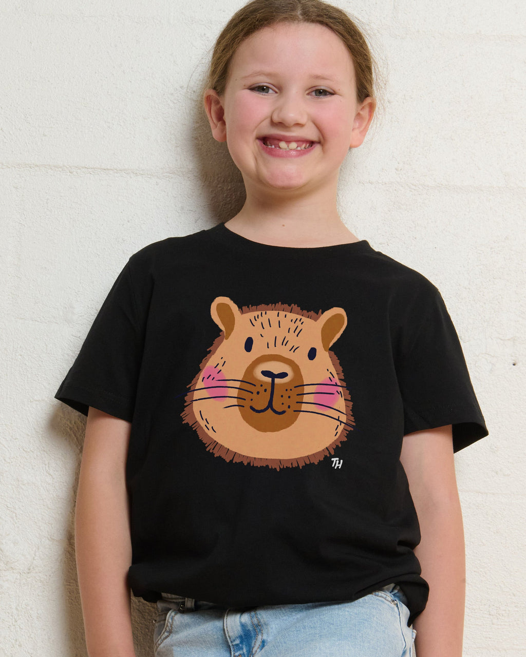 Capybara Face Kids T-Shirt product image 1