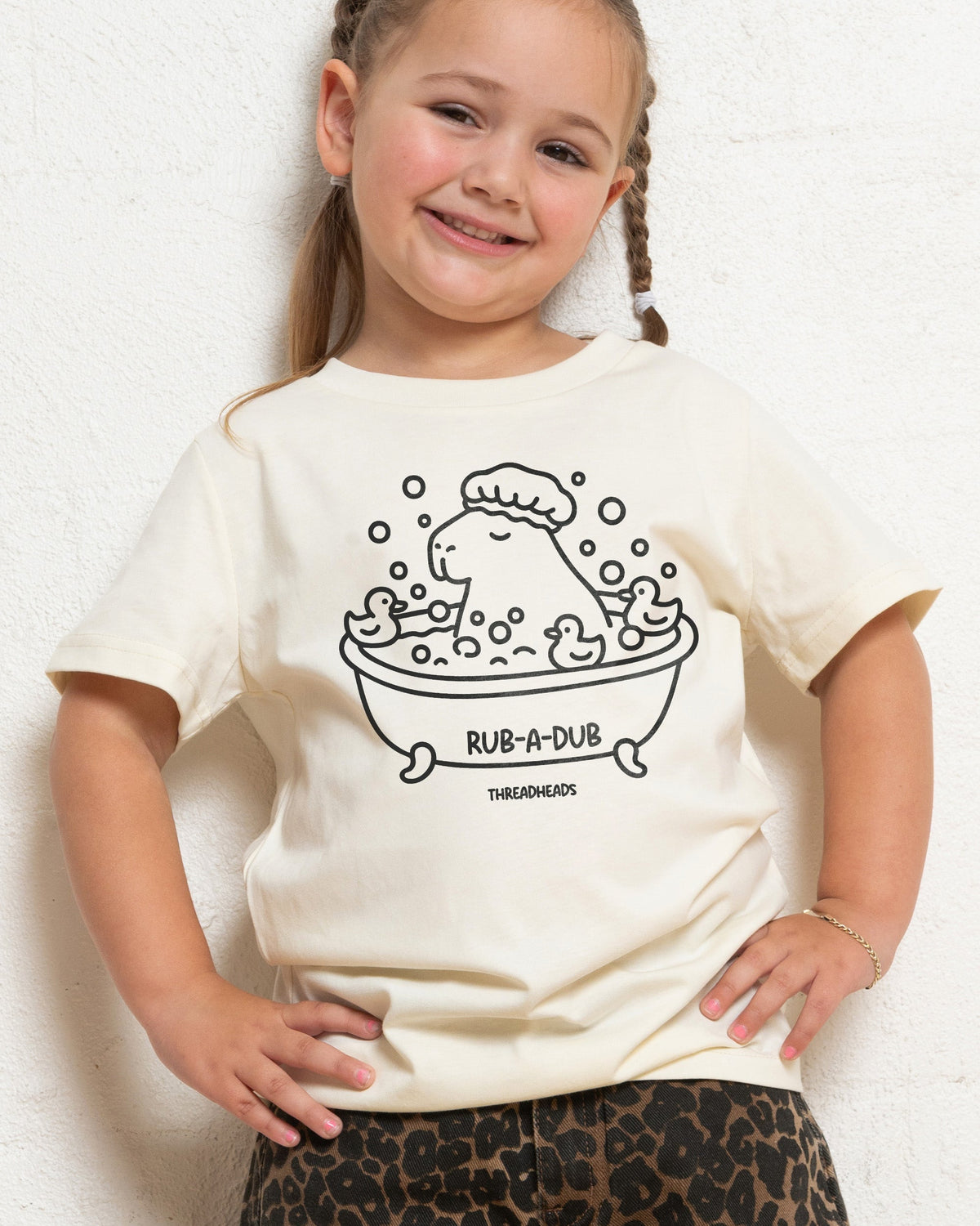Capybara Rub-a-Dub Kids T-Shirt product image 4