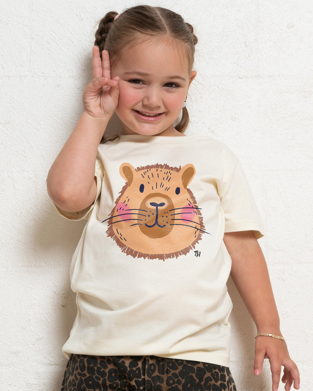 Capybara Face Kids T-Shirt product image 4