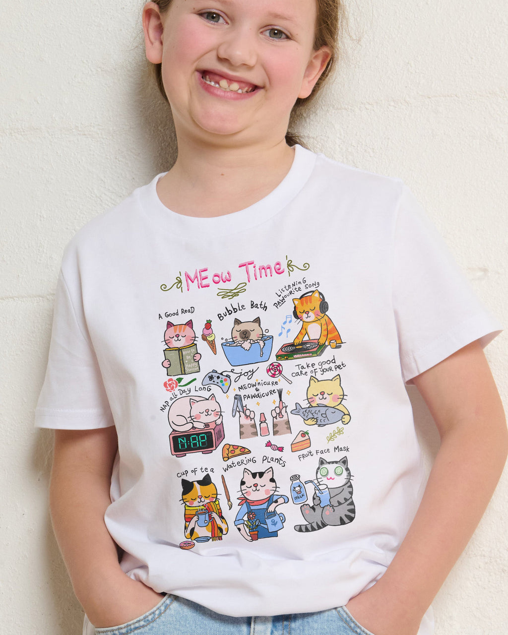 Meow Time Kids T-Shirt product image 1
