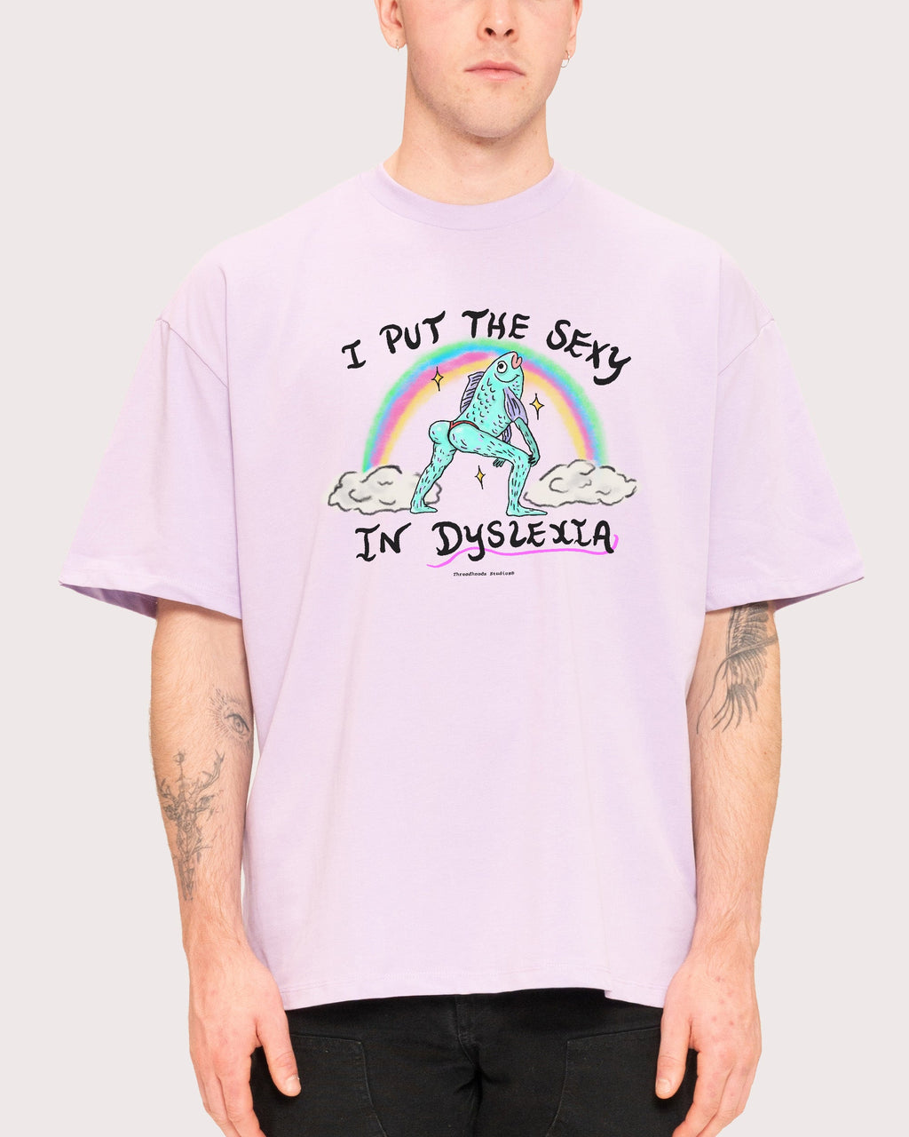 I Put the Sexy in Dyslexia Oversized Tee product image 9