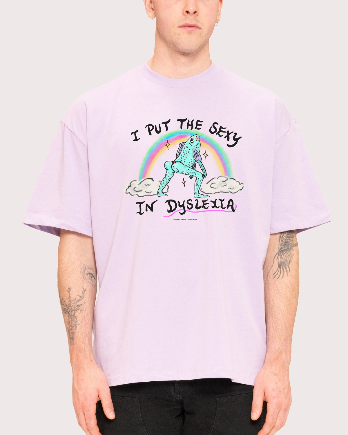 I Put the Sexy in Dyslexia Oversized Tee product image 9