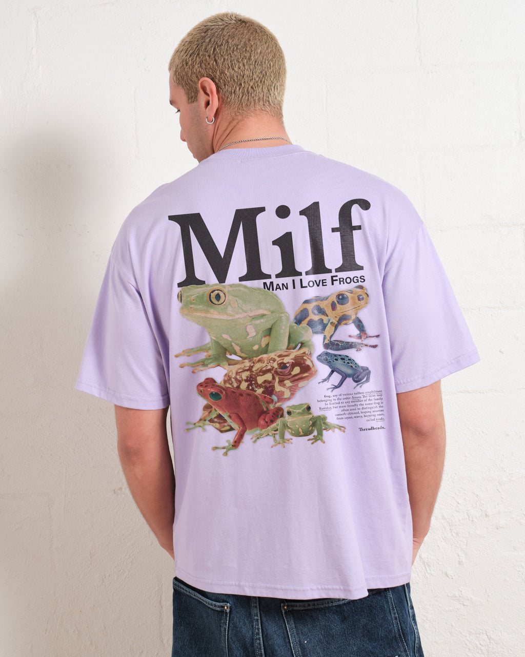 Man I Love Frogs Front and Back Oversized Tee product image 11