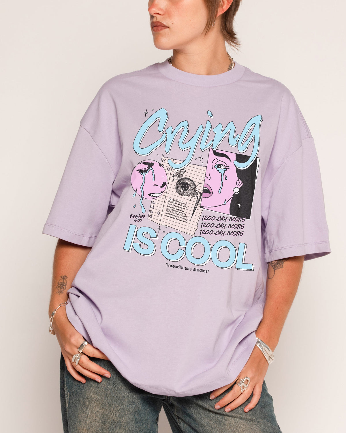 Crying is Cool Oversized Tee product image 2