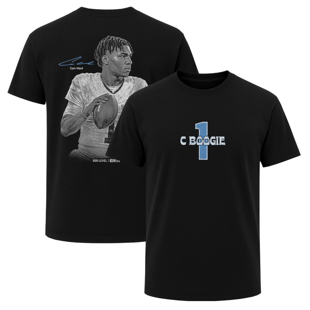Cam Ward Tennessee Mono Grunge F&B WHT product image 1