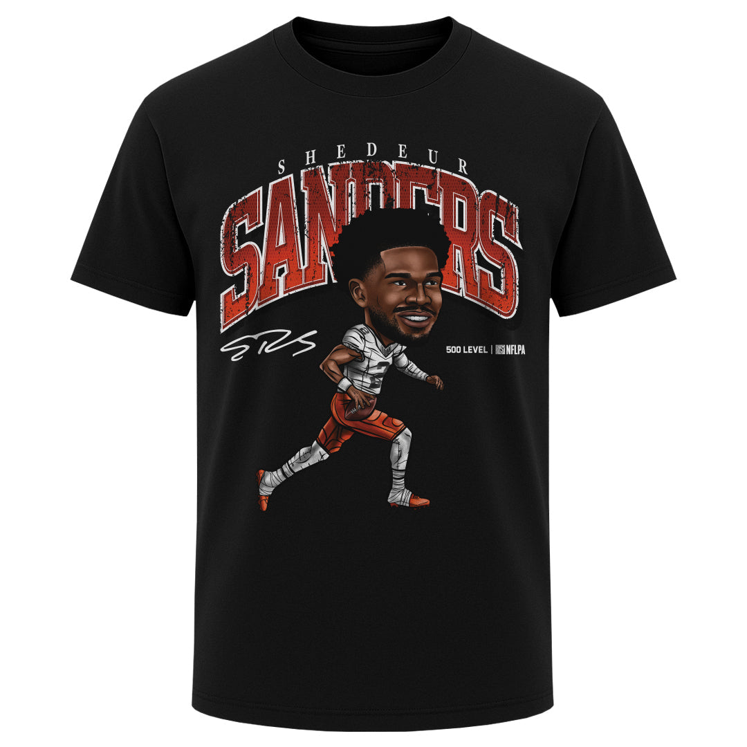 Shedeur Sanders Cleveland Cartoon WHT product image 1