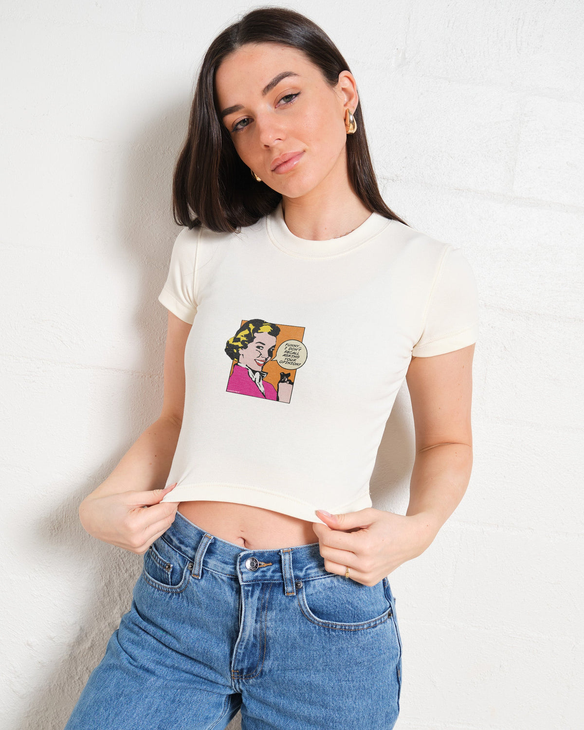 I Don't Recall Asking Your Opinion Baby Tee product image 3