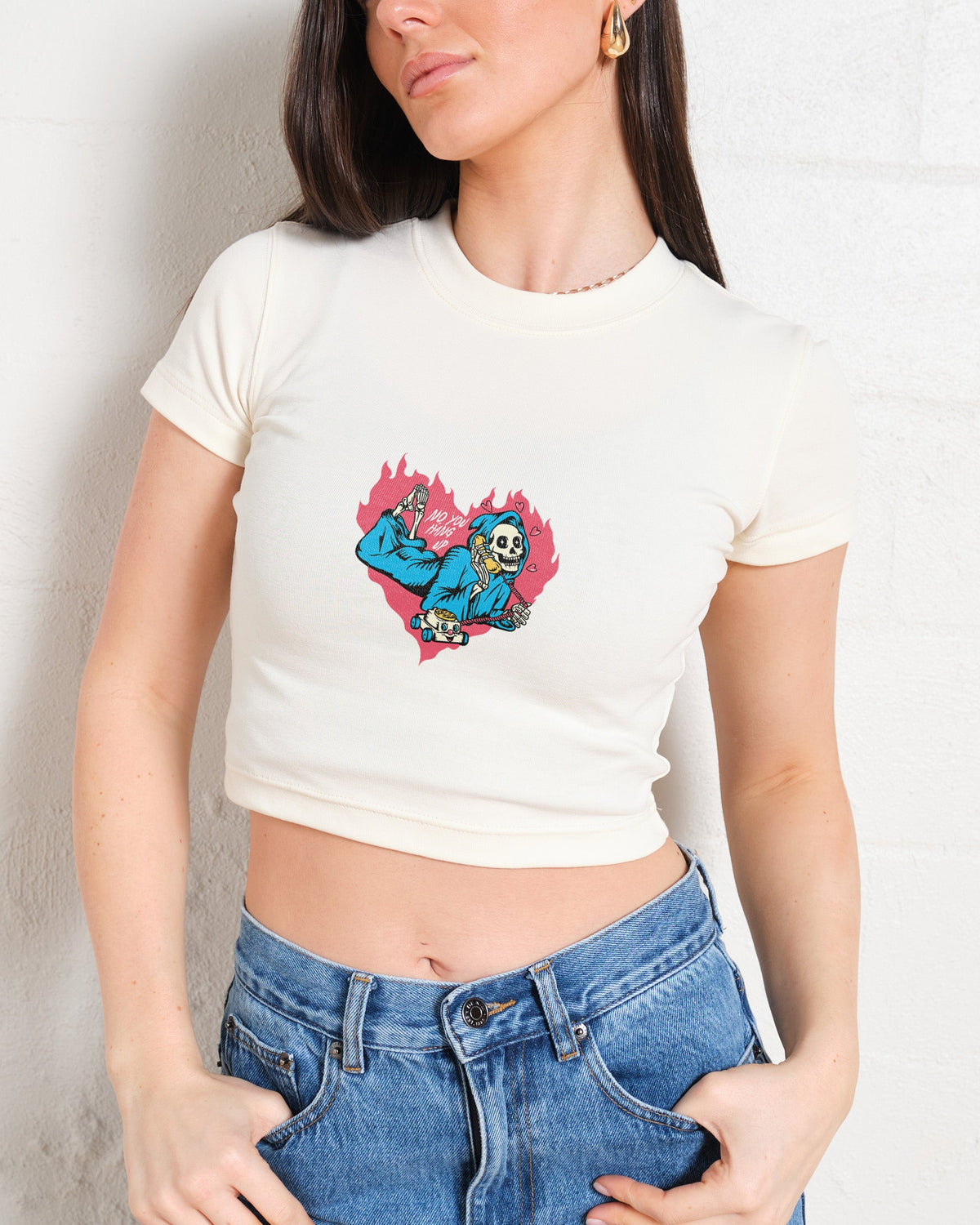 No You Hang Up Baby Tee product image 4