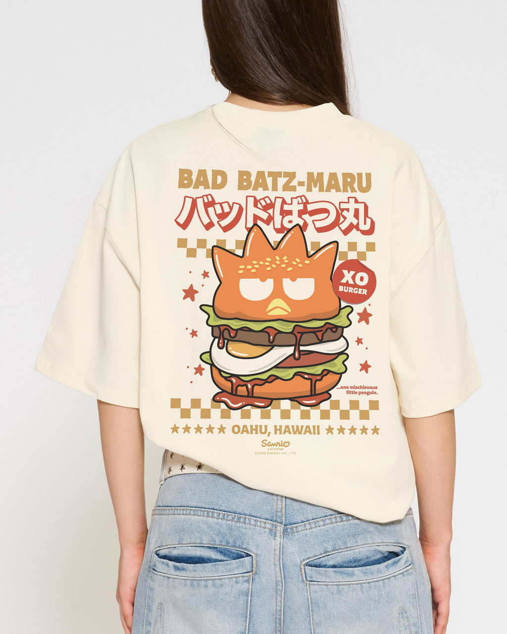 Bad Badtz-Maru Burger Oversized Tee product image 10