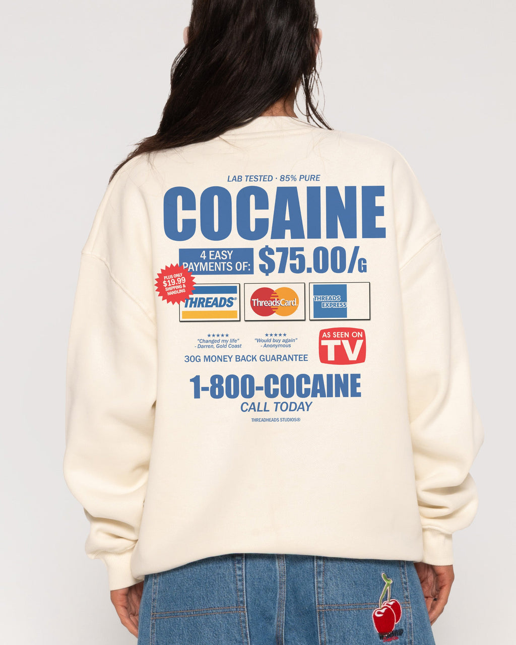 1-800-Cocaine Sweatshirt product image 1