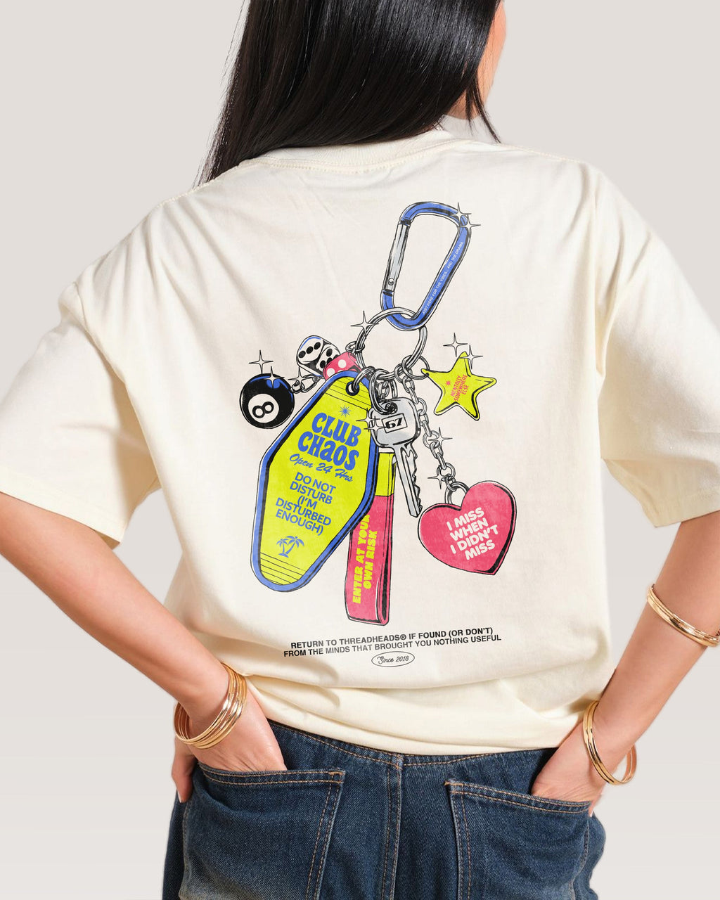 Club Chaos Key Chain T-Shirt product image 3