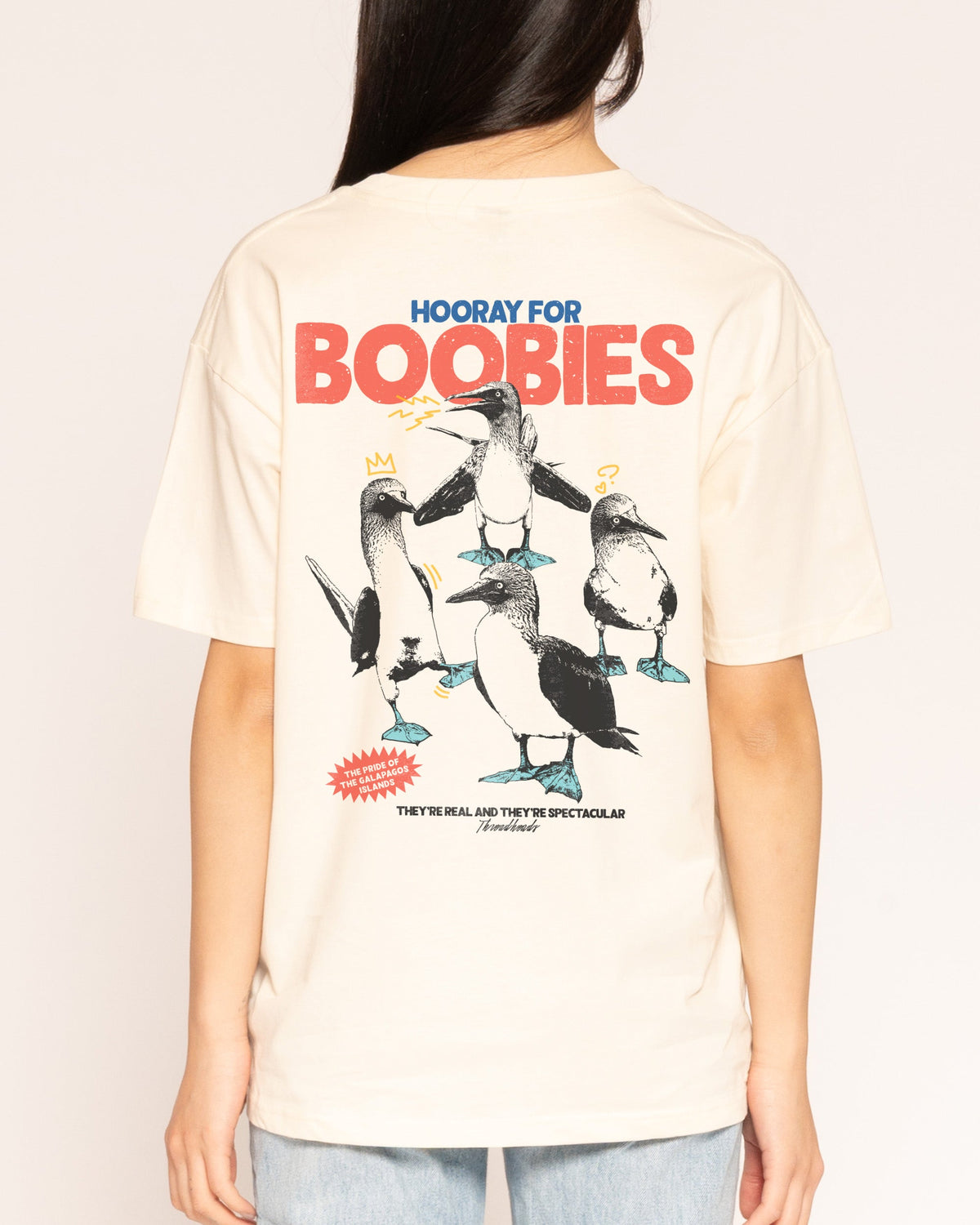 Hooray for Boobies Front and Back T-Shirt product image 2