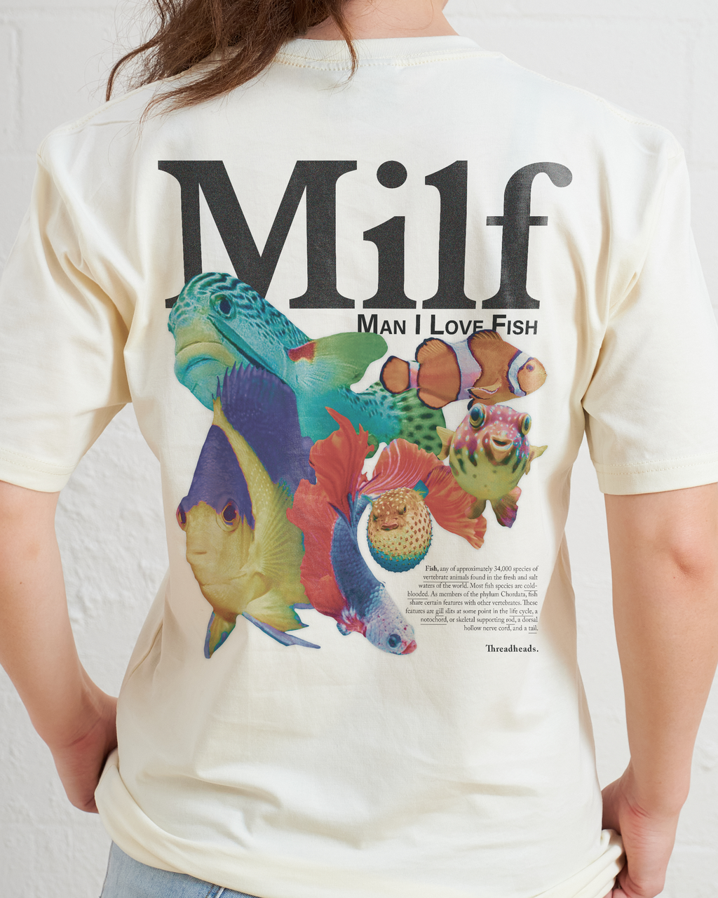 Man I Love Fish Front and Back T-Shirt product image 3