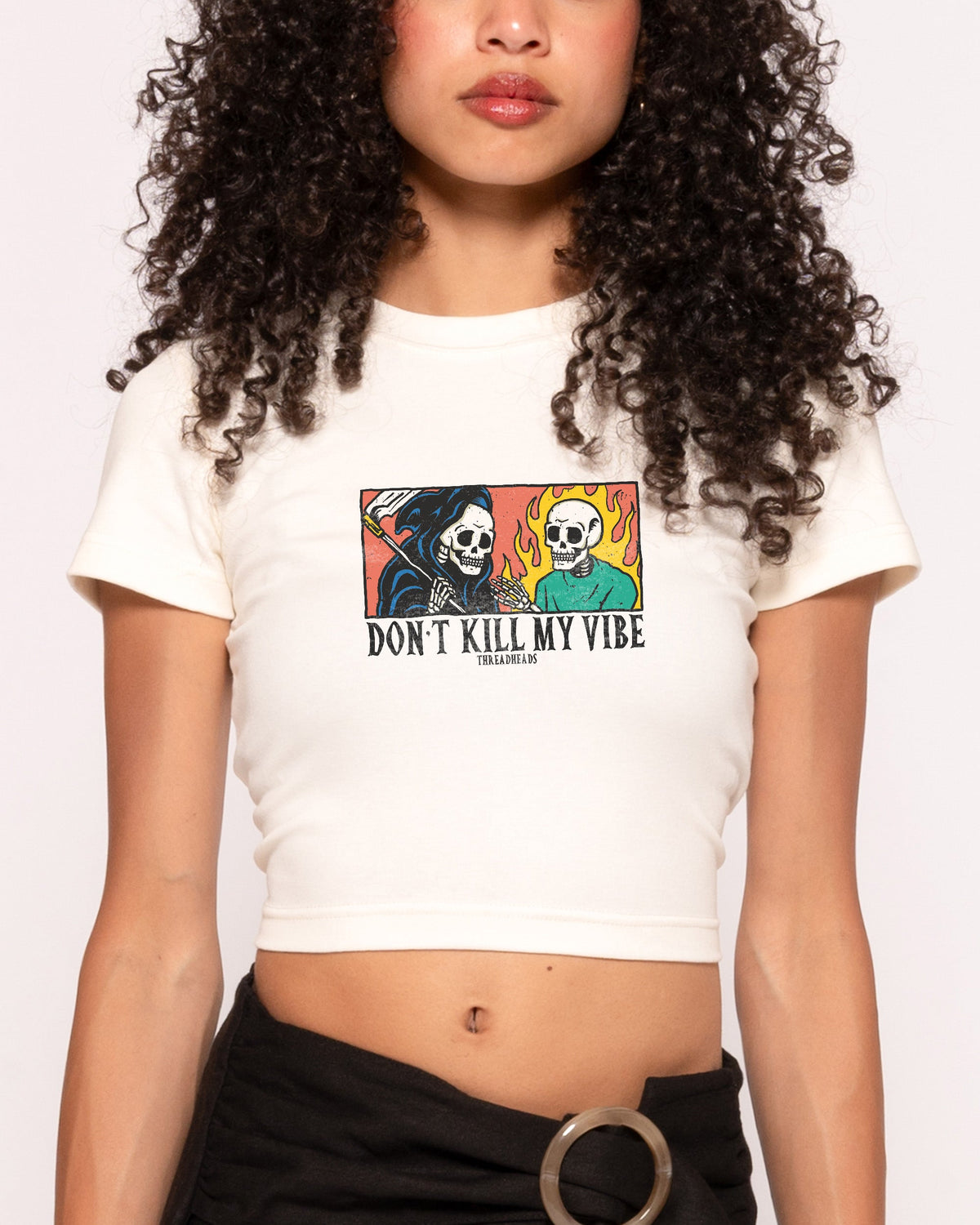 Don't Kill My Vibe Baby Tee product image 1