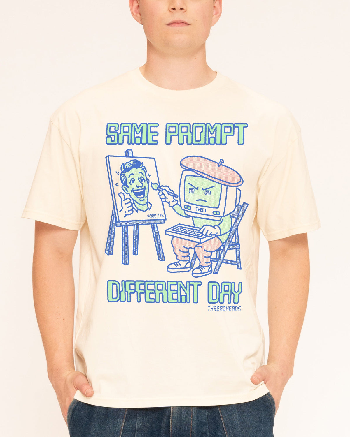 Same Prompt Different Day T-Shirt product image 3