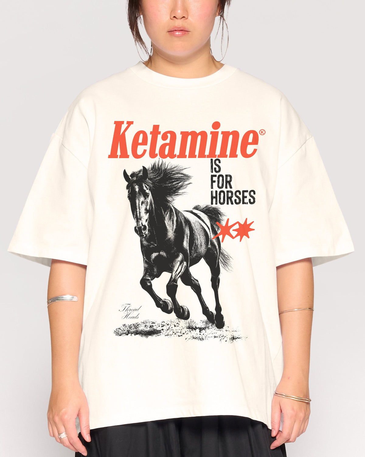 Ketamine is for Horses Oversized Tee product image 3
