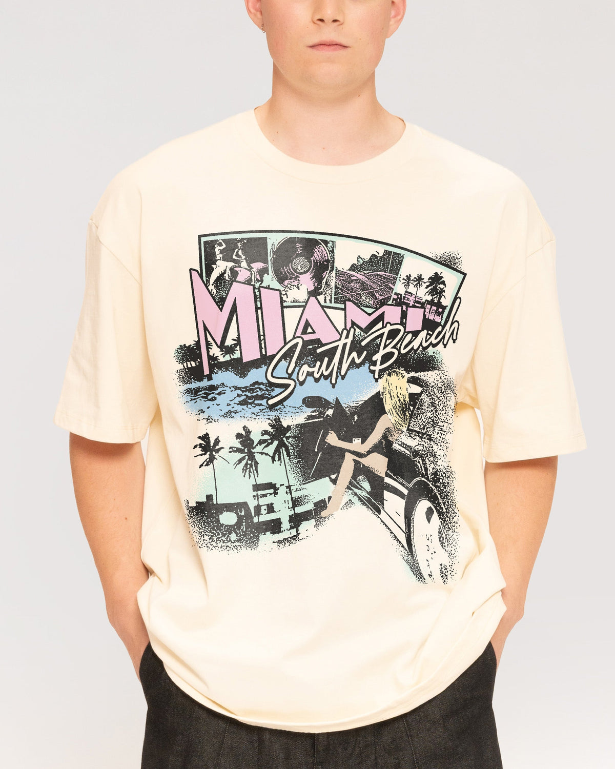 South Beach, Miami Oversized Tee product image 3