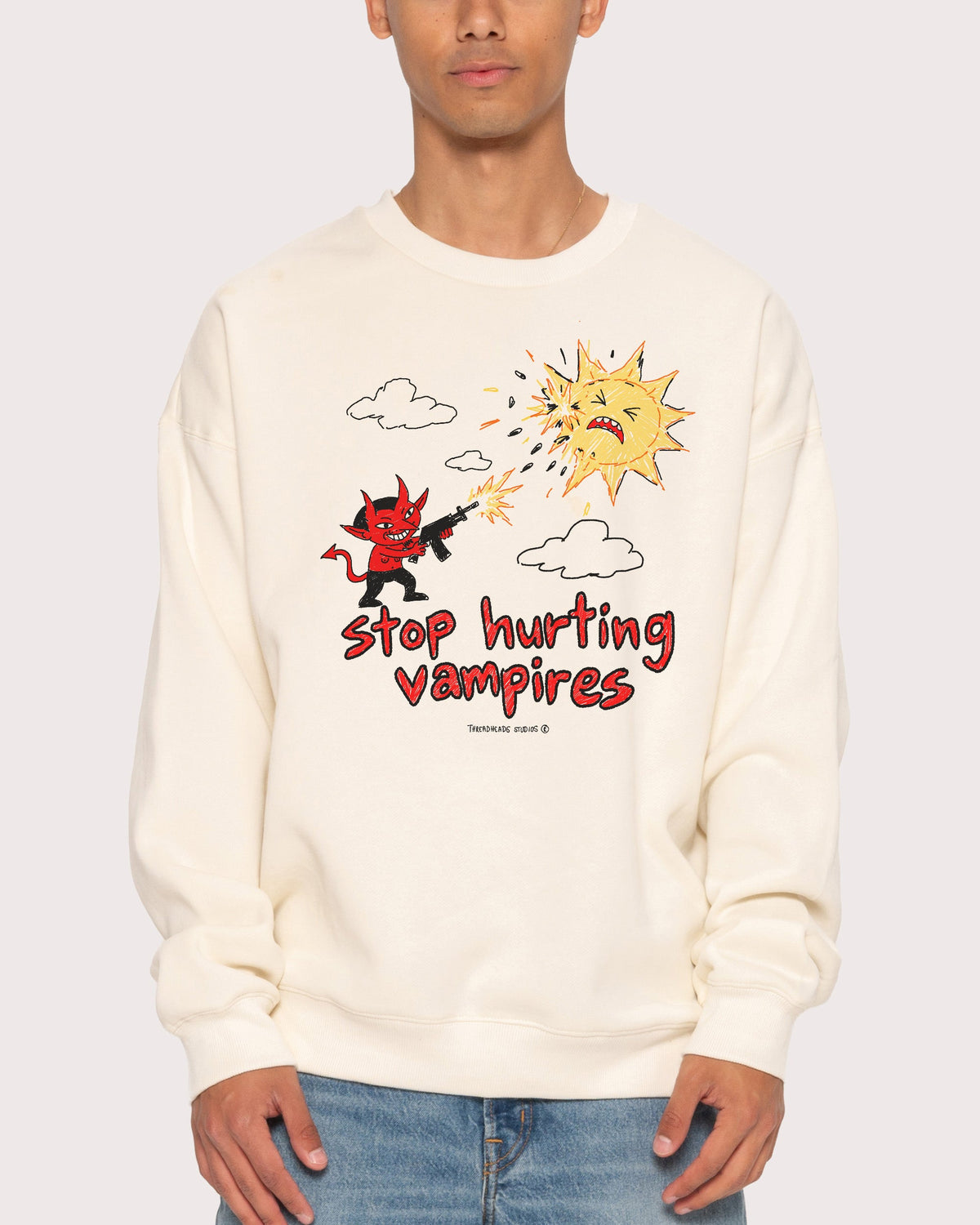 Stop Hurting Vampires Sweatshirt product image 3
