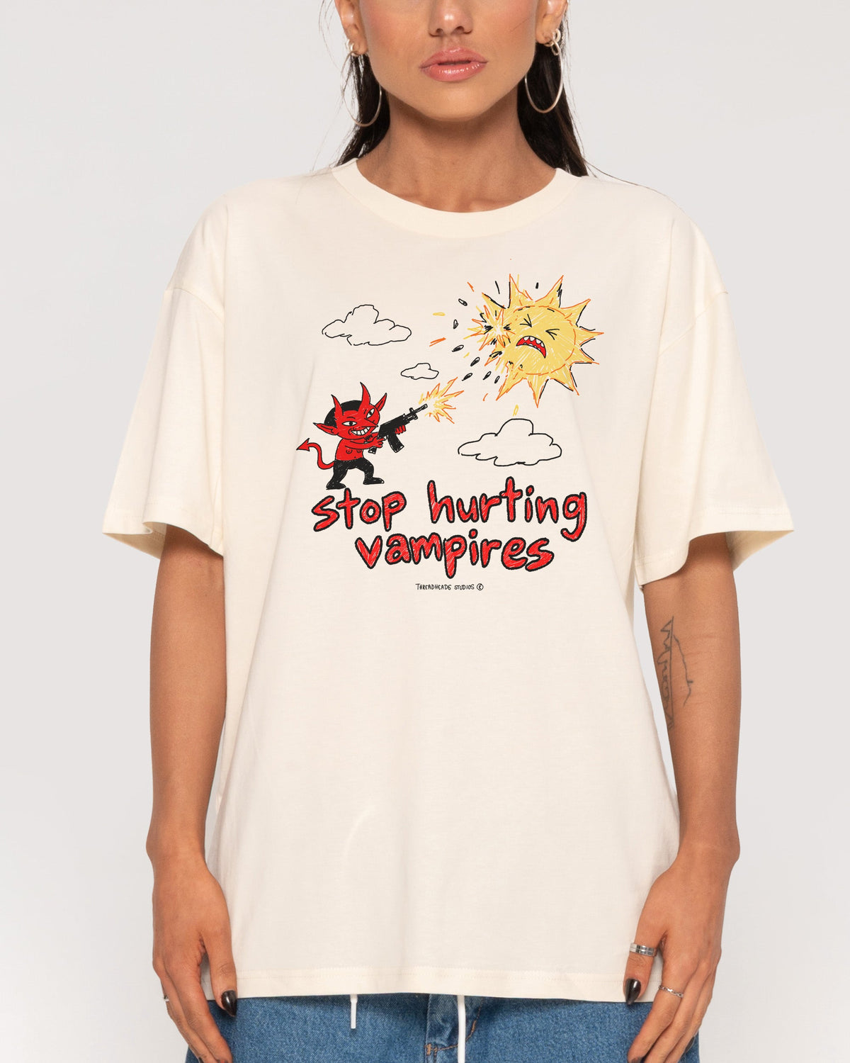 Stop Hurting Vampires T-Shirt product image 3