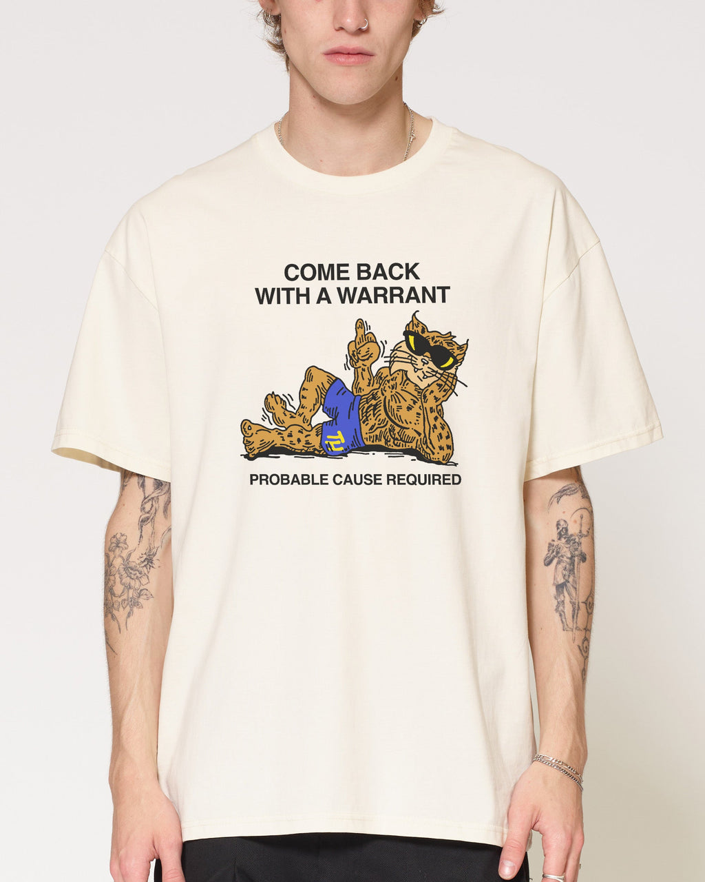 Come Back With A Warrant T-Shirt product image 2