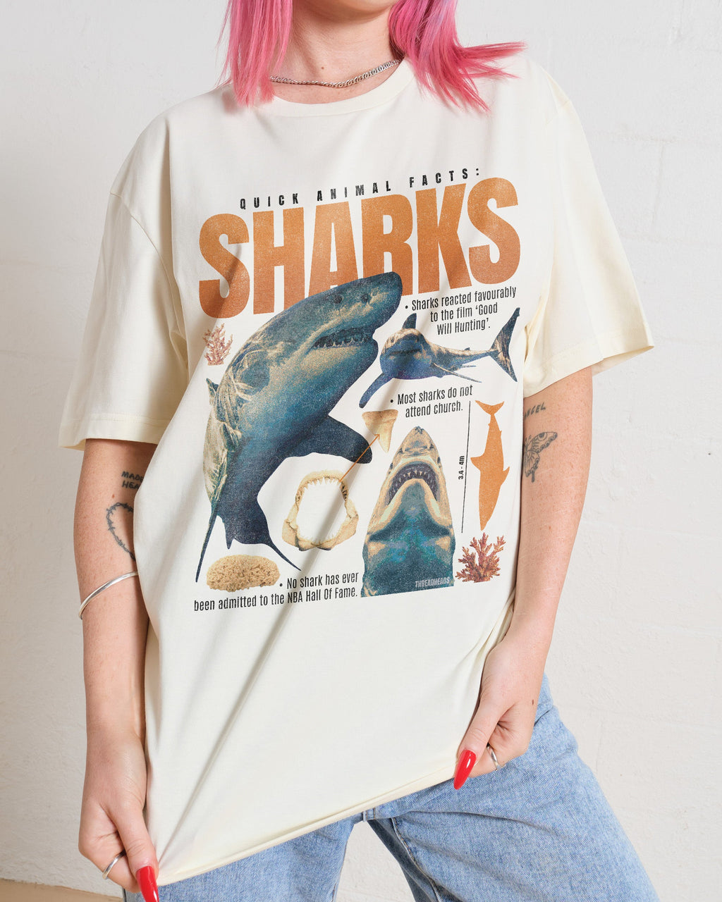 Quick Animal Facts - Sharks T-Shirt product image 3