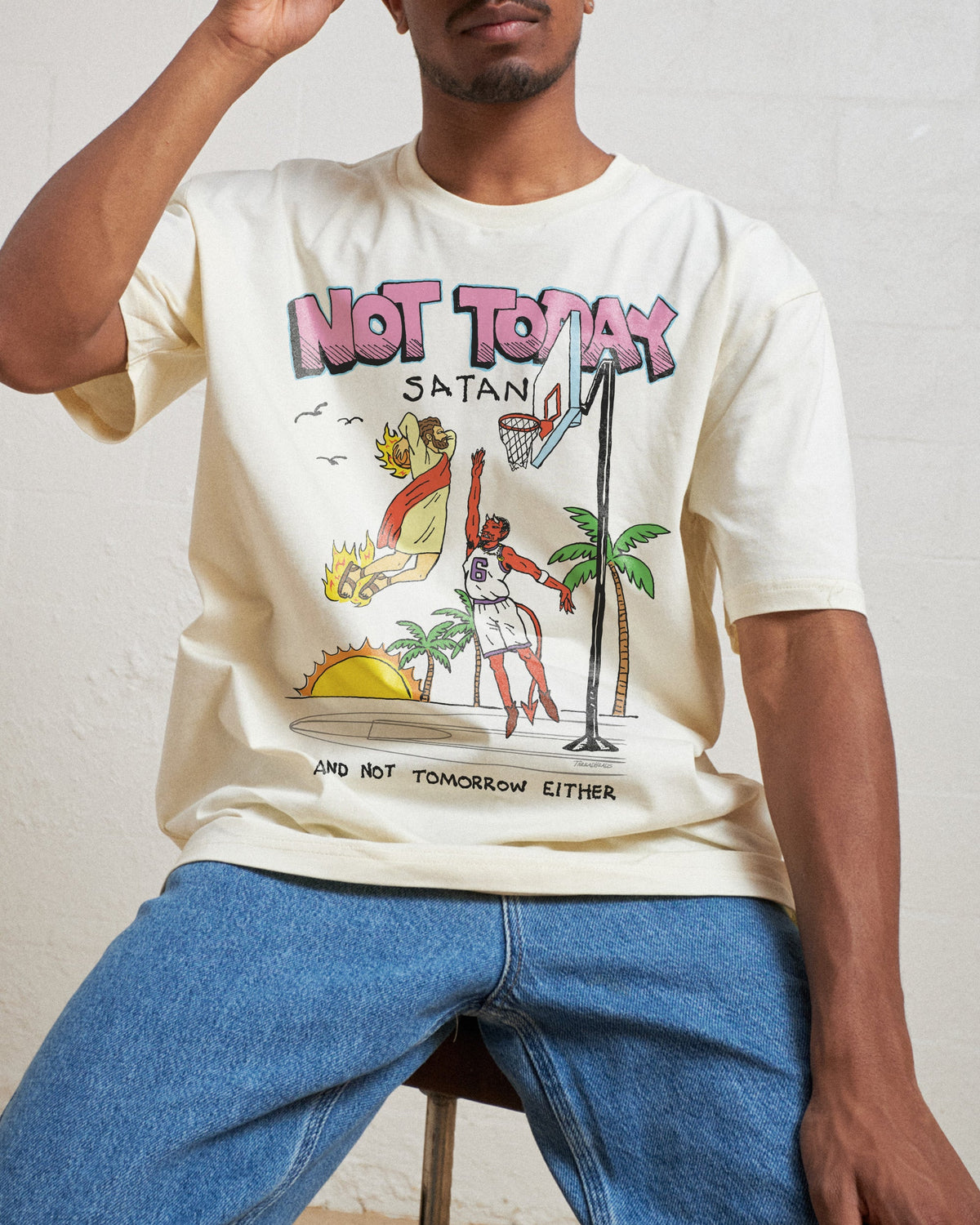 Not Today Satan T-Shirt product image 7
