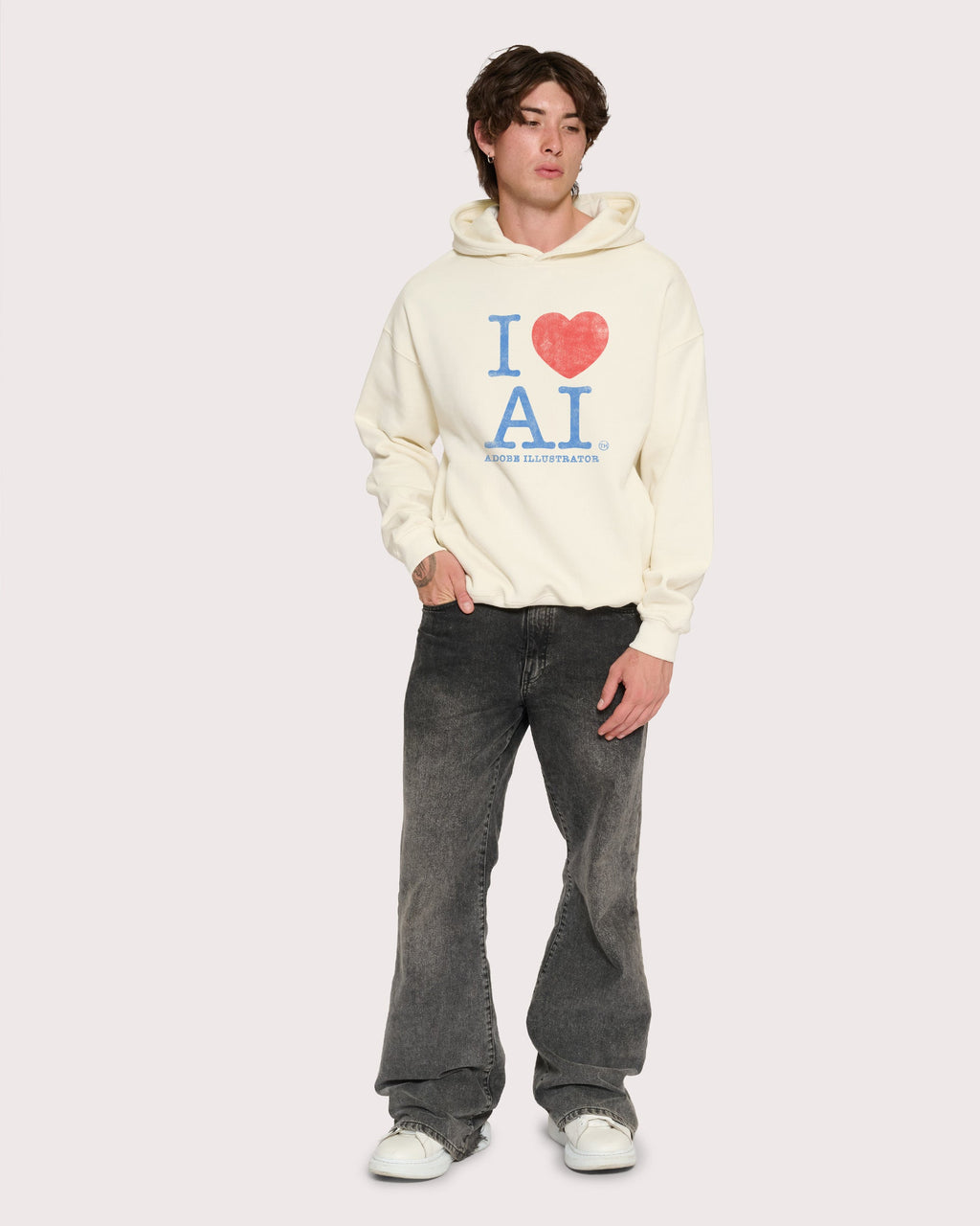I Love AI Hoodie product image 3