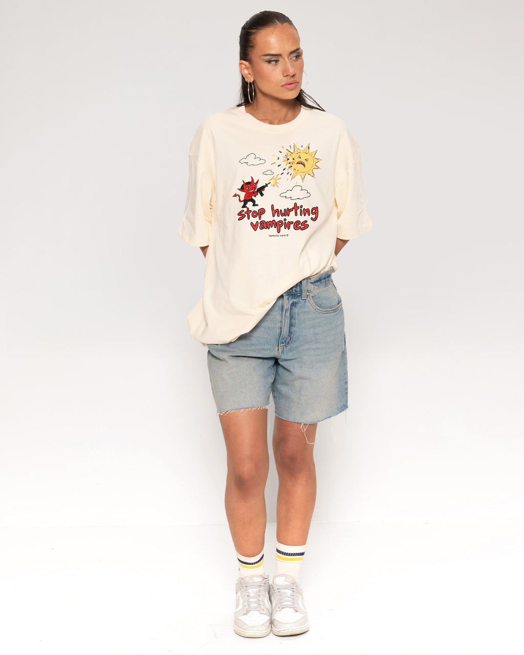 Stop Hurting Vampires Oversized Tee product image 6