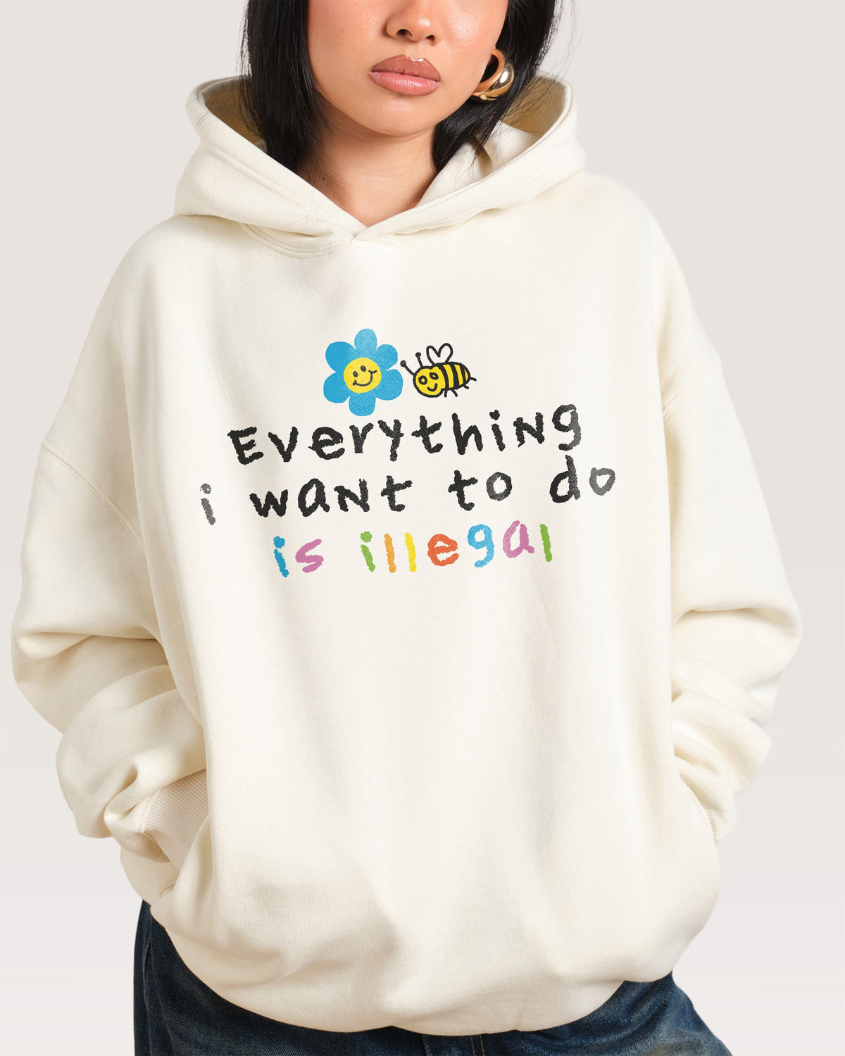 Everything is Illegal Hoodie product image 2