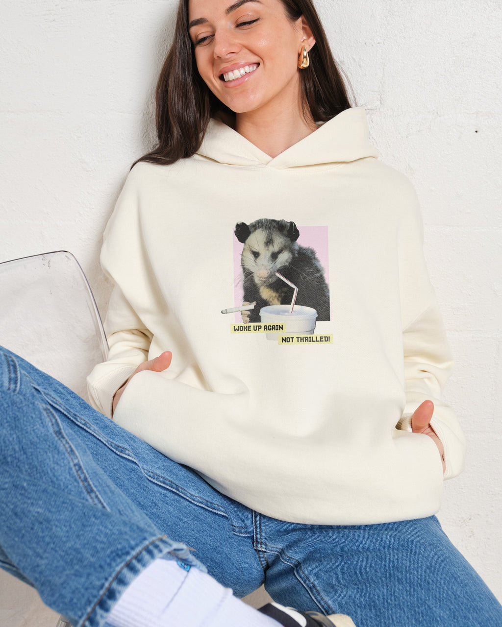 Woke Up Again, Not Thrilled Hoodie product image 5