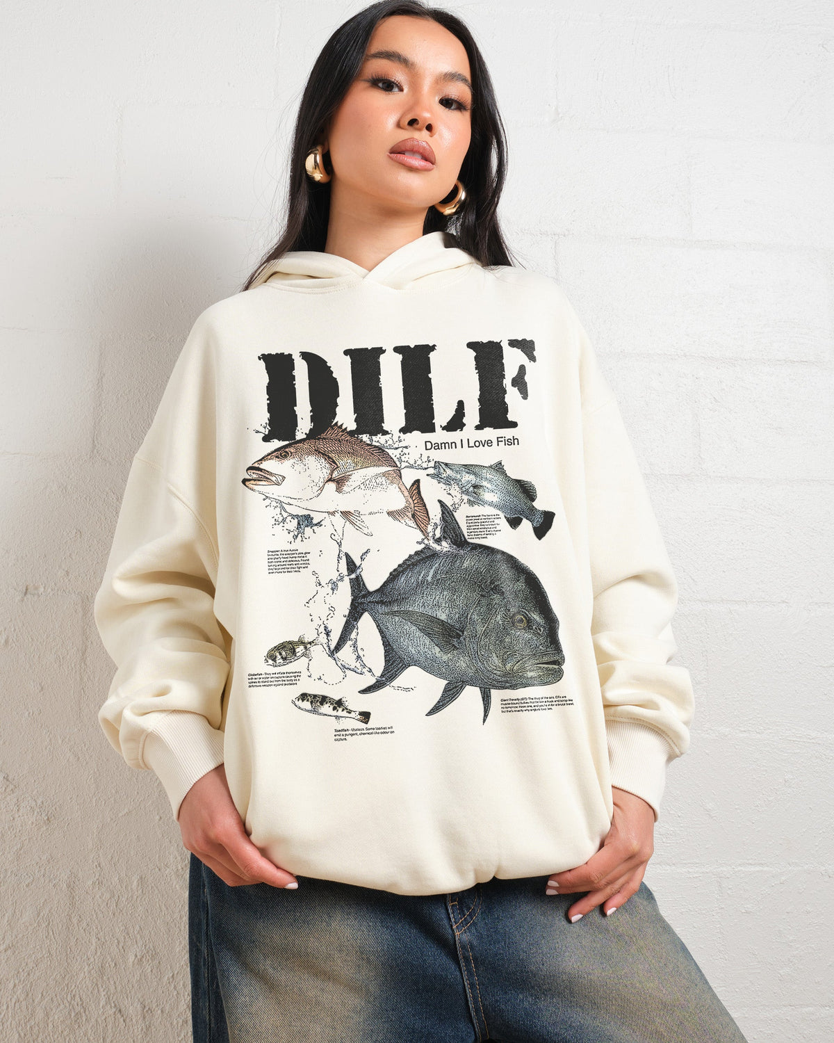 Damn I Love Fish Hoodie product image 3