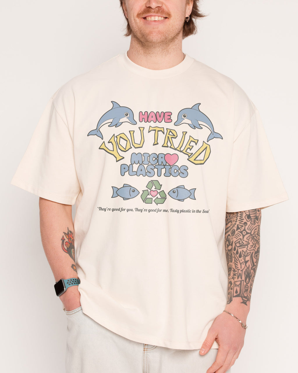 Tried Microplastics? Oversized Tee product image 3