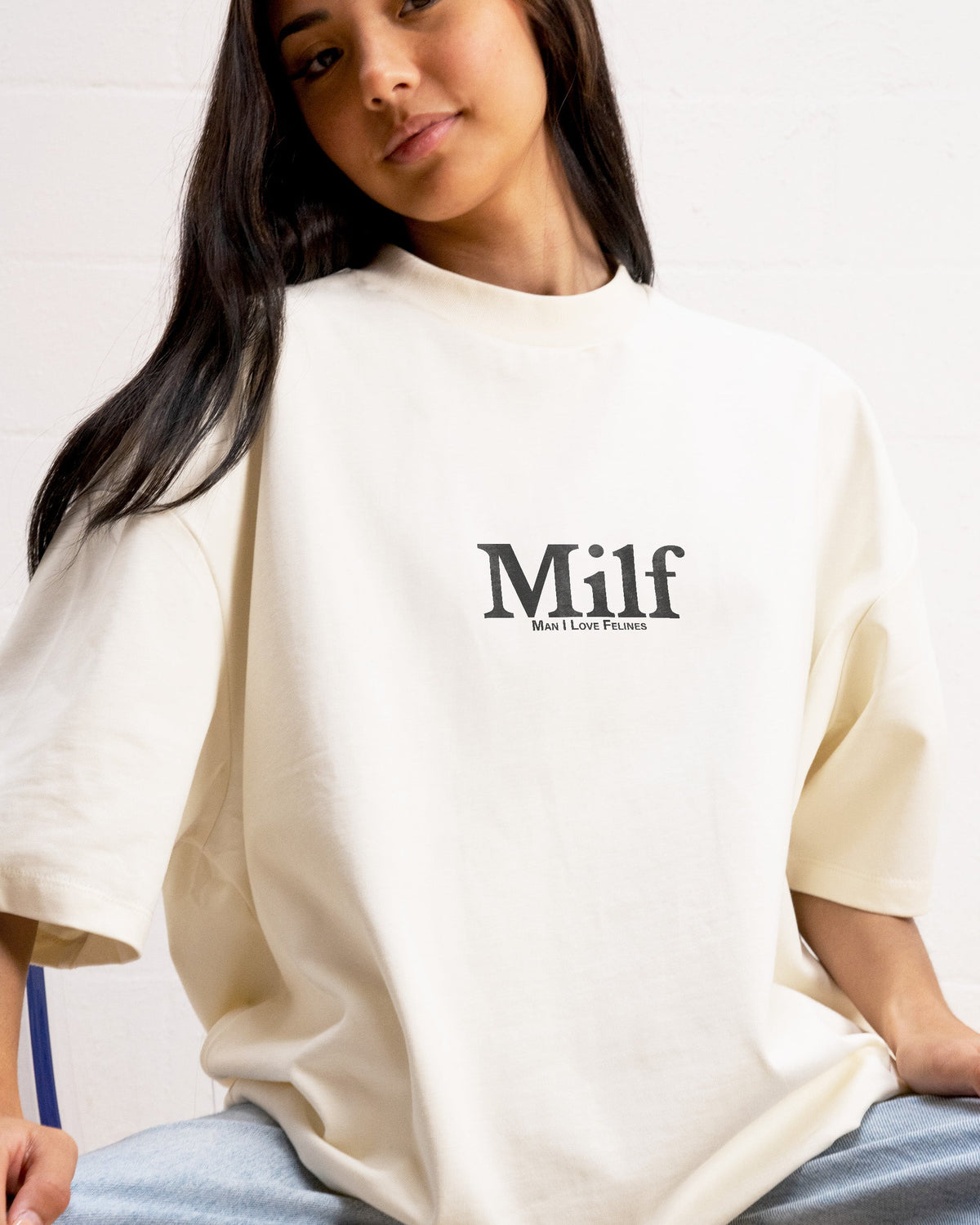 Man I Love Felines Front and Back Oversized Tee product image 4