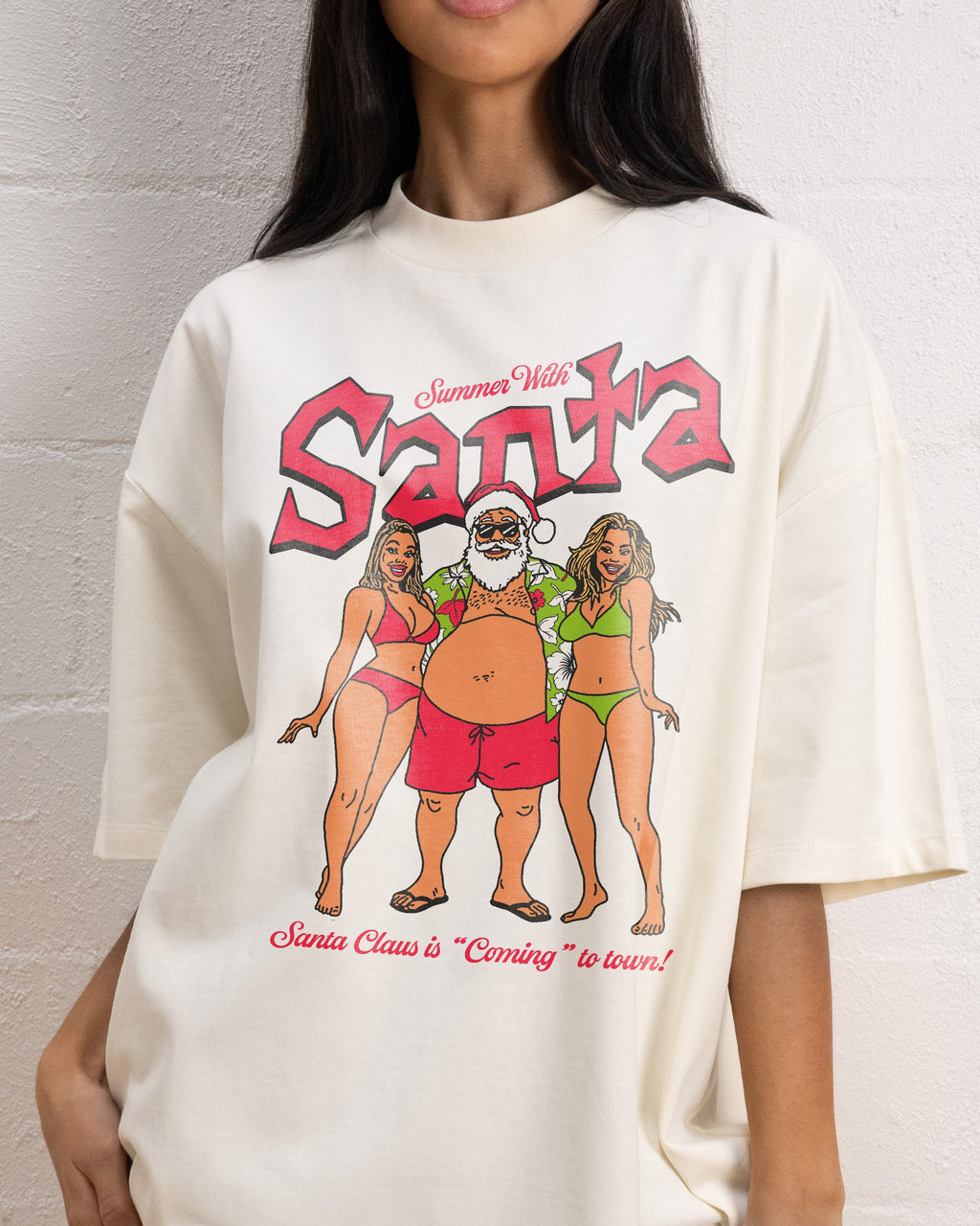 Summer With Santa Oversized Tee product image 4