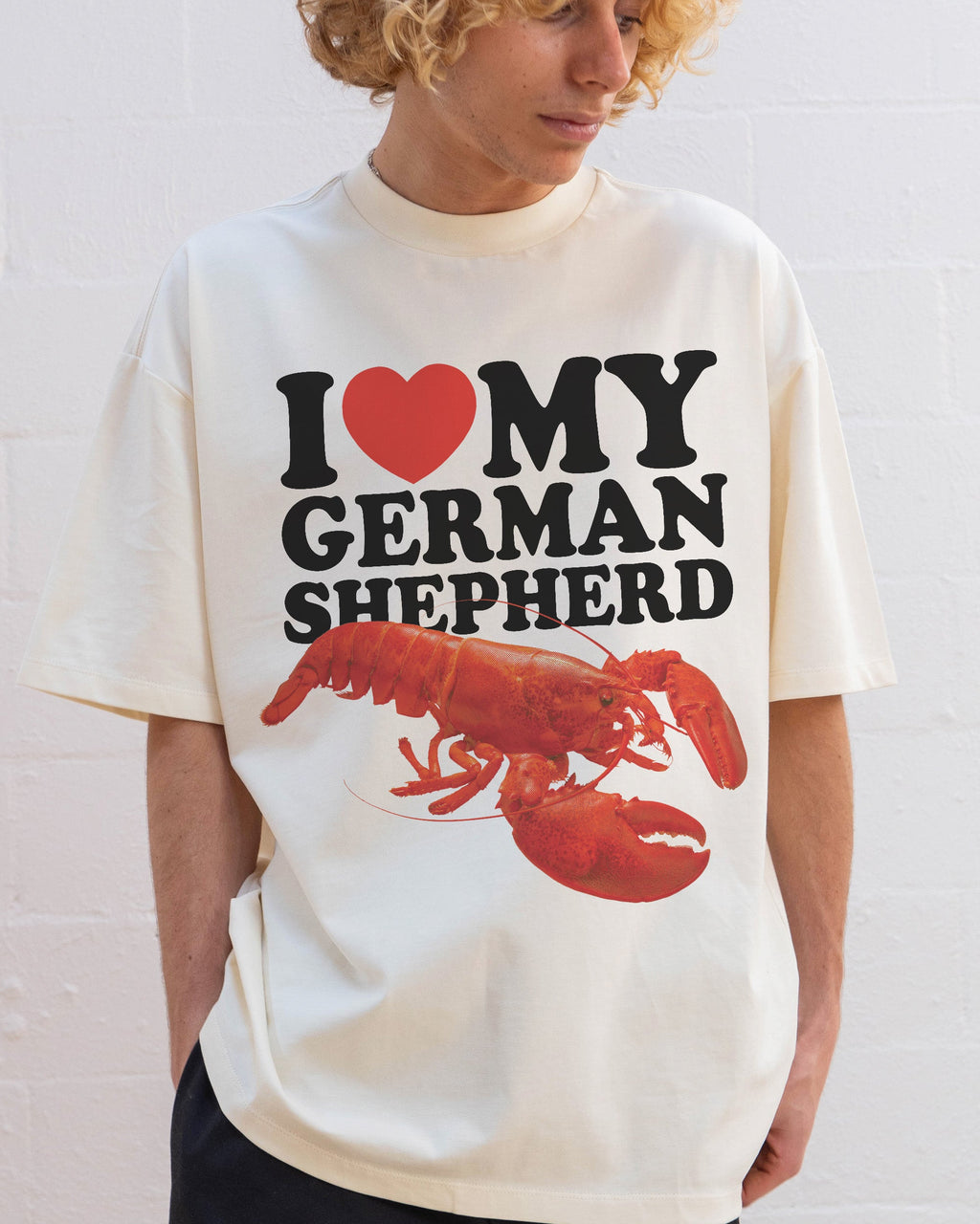 I Love My German Shepherd Oversized Tee product image 2