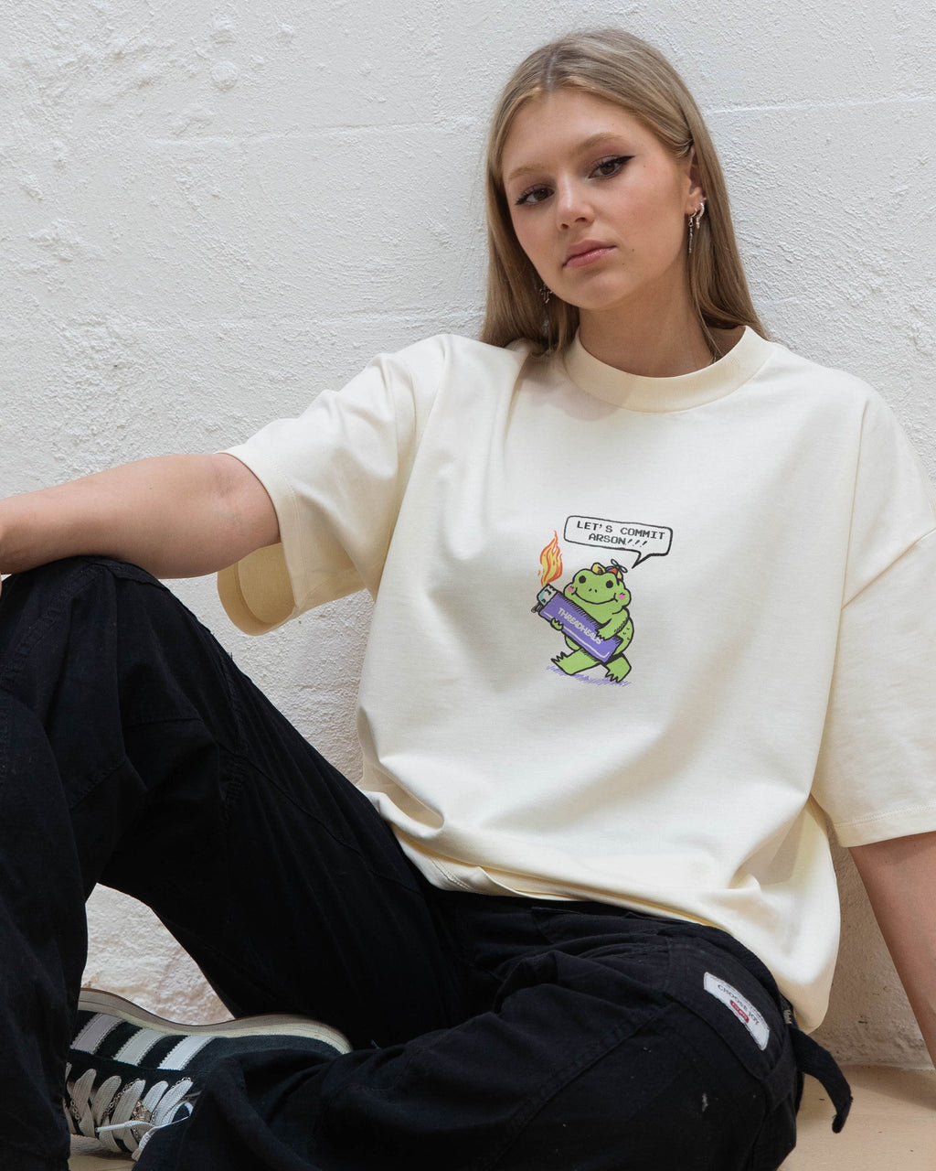 Let's Commit Arson Oversized Tee product image 8