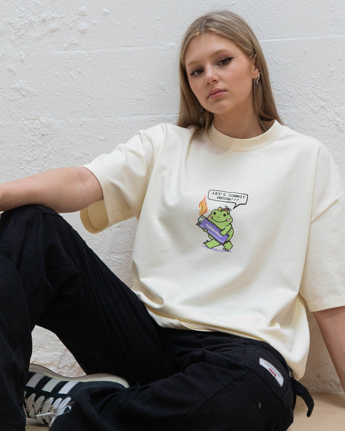 Let's Commit Arson Oversized Tee product image 8