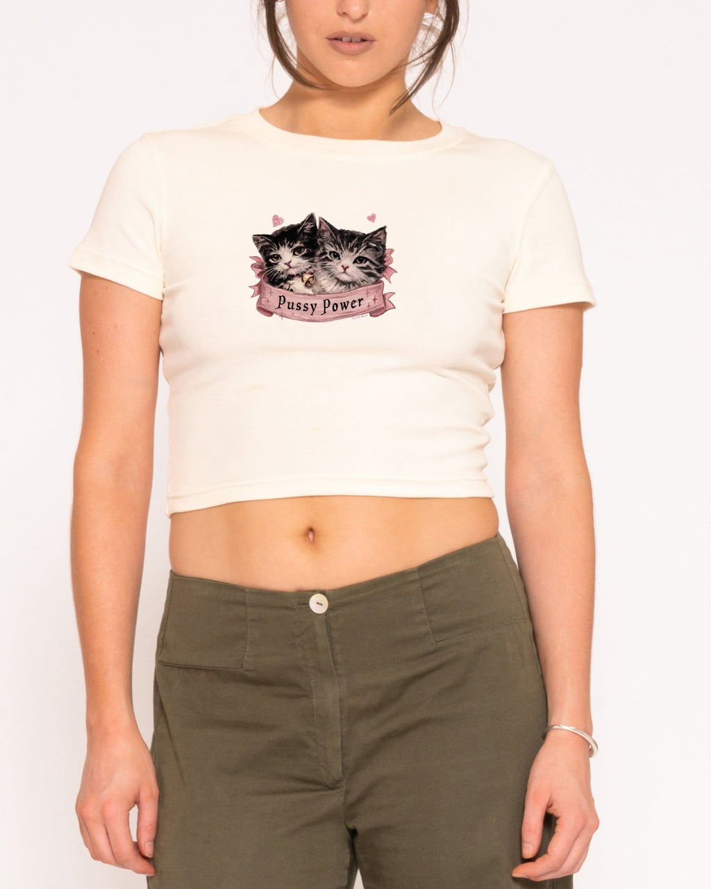 Pussy Power Baby Tee product image 3