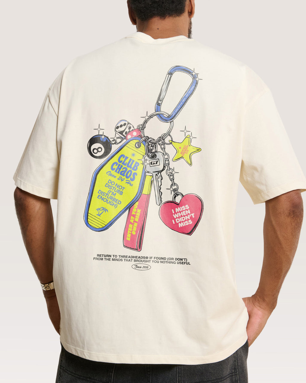 Club Chaos Key Chain Oversized Tee product image 5