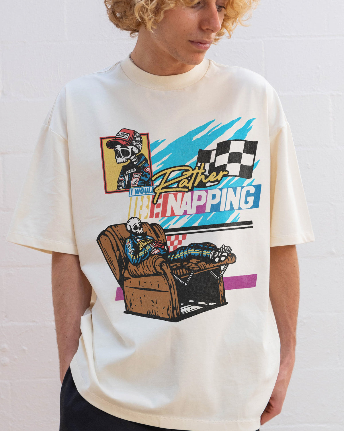 I Would Rather Be Napping Oversized Tee product image 1
