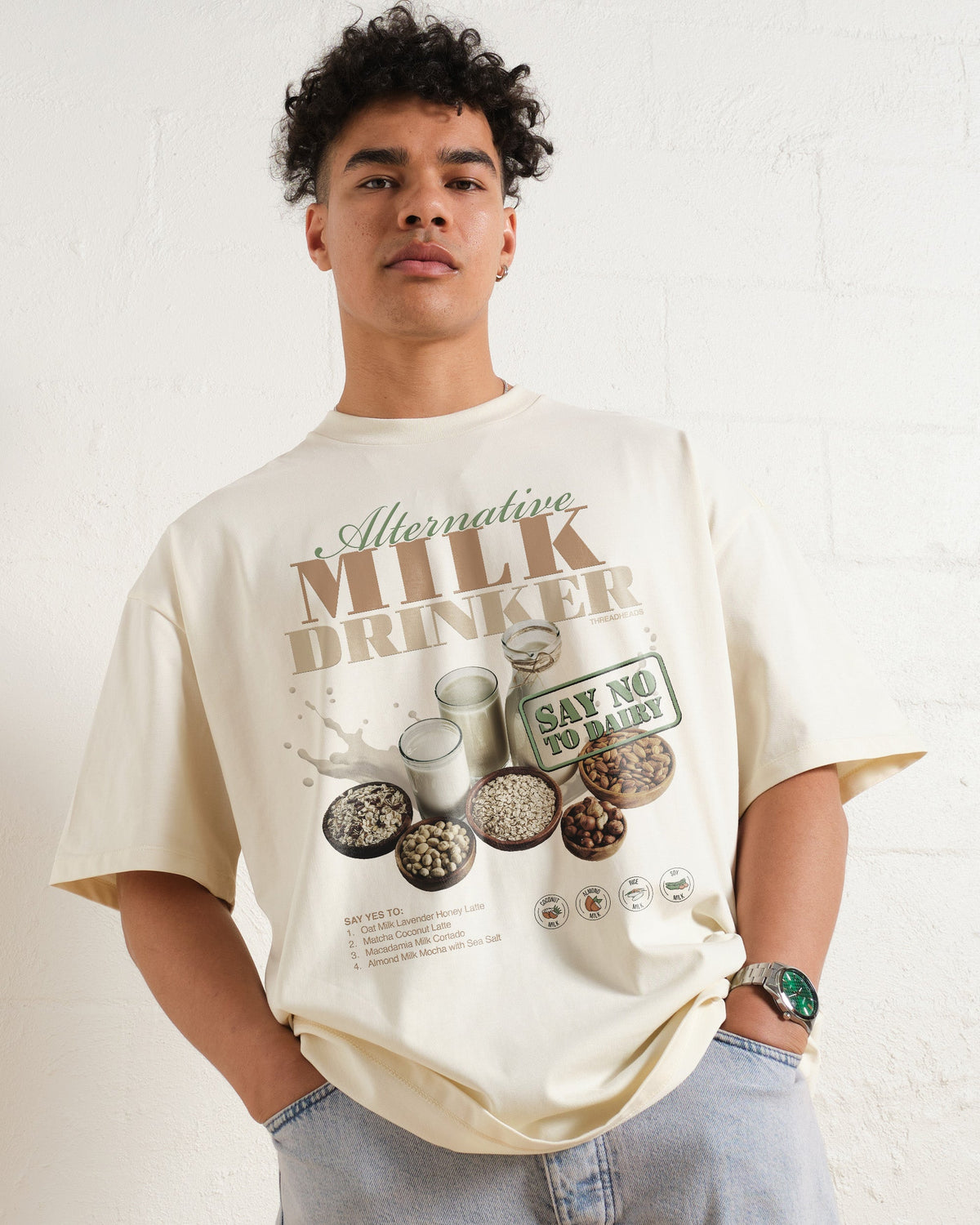 Alternative Milk Drinker Oversized Tee product image 2