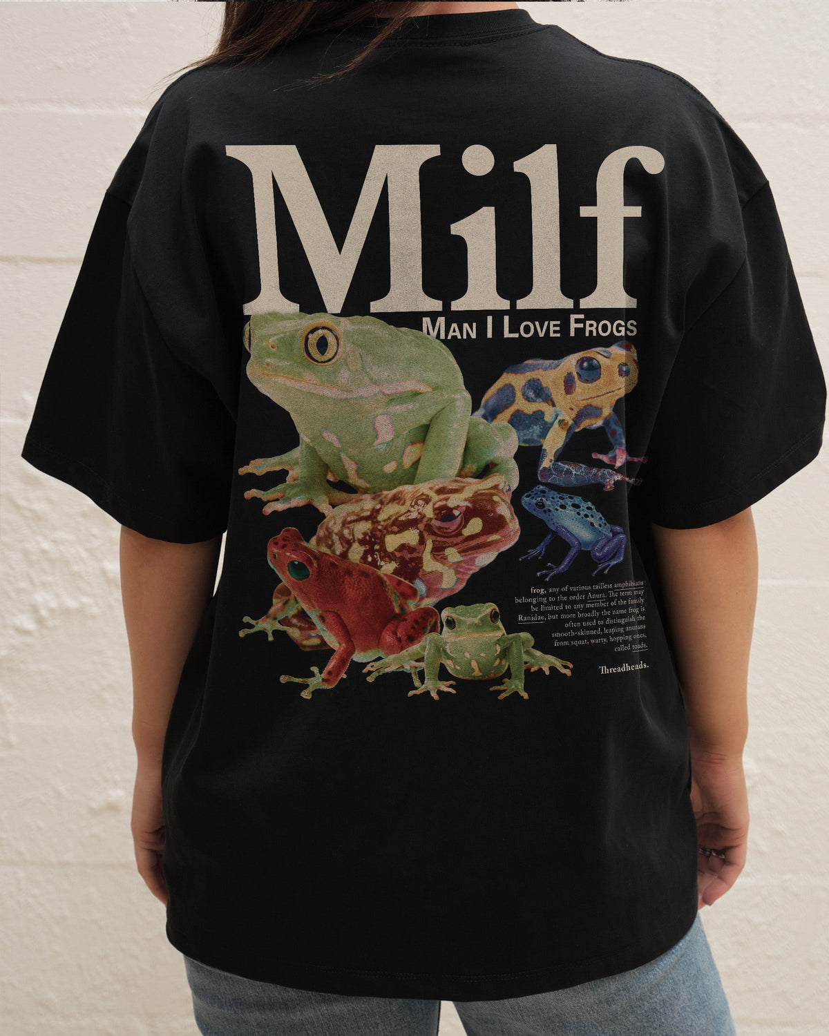 Man I Love Frogs Front and Back Oversized Tee product image 3