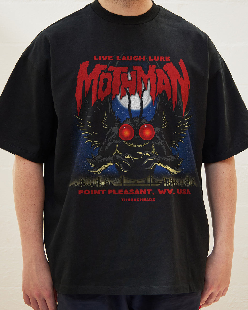 Mothman - Live Laugh Lurk Oversized Tee product image 1