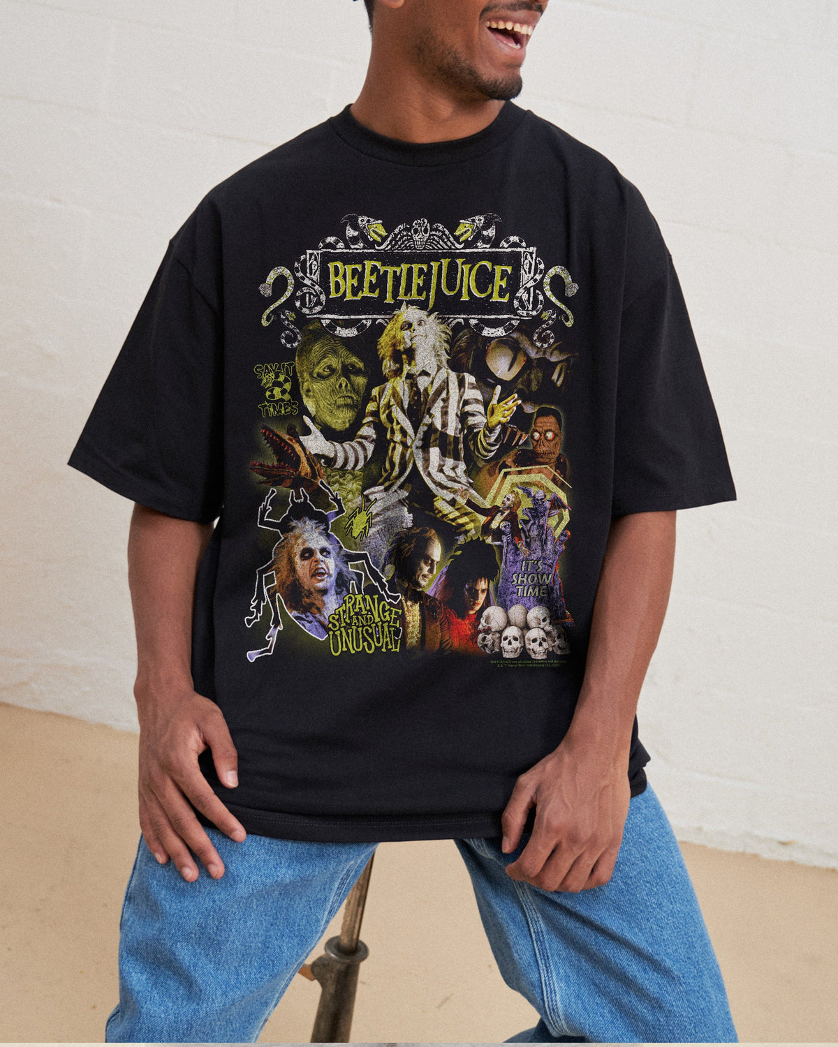 Beetlejuice Vintage Oversized Tee product image 1