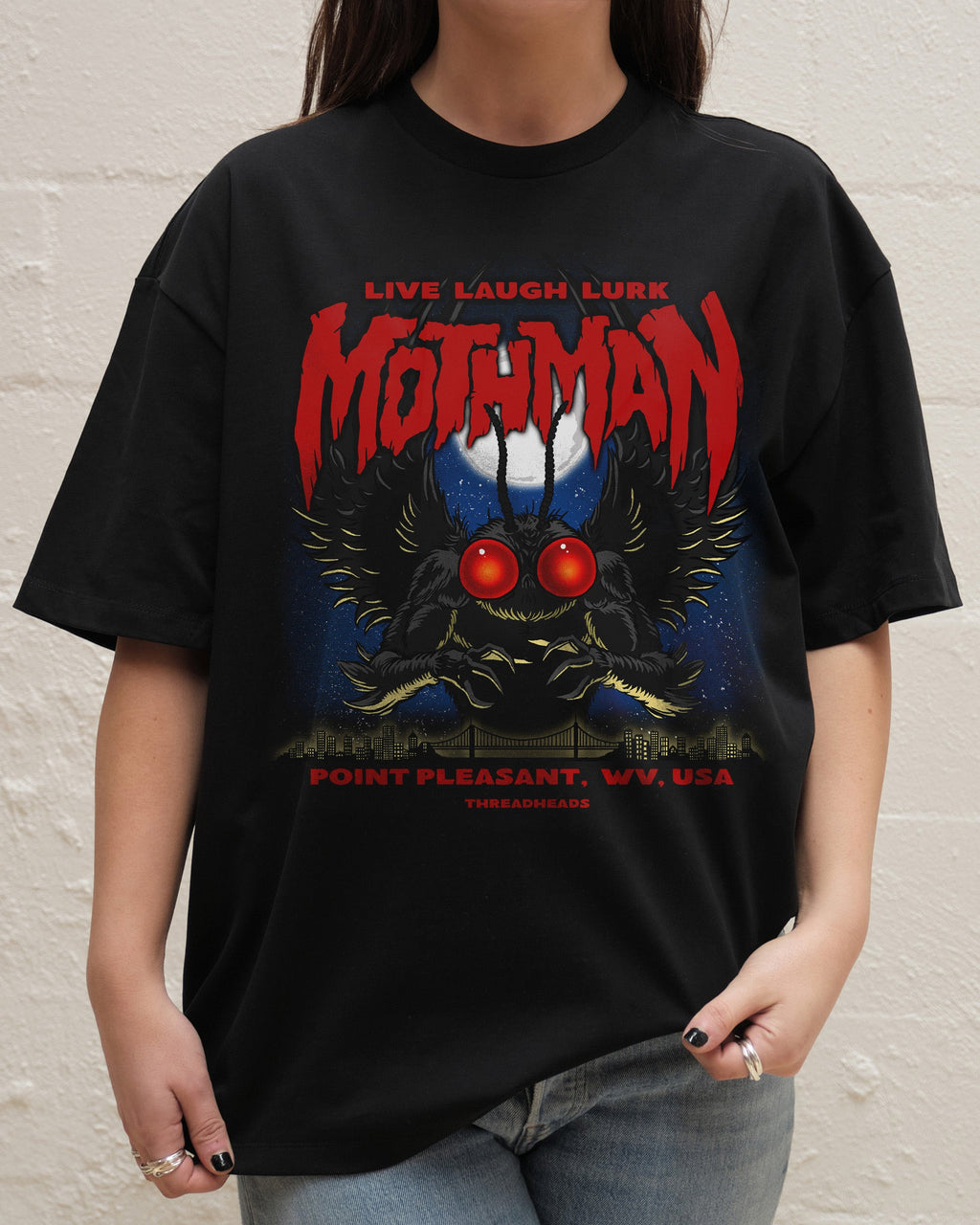 Mothman - Live Laugh Lurk Oversized Tee product image 2