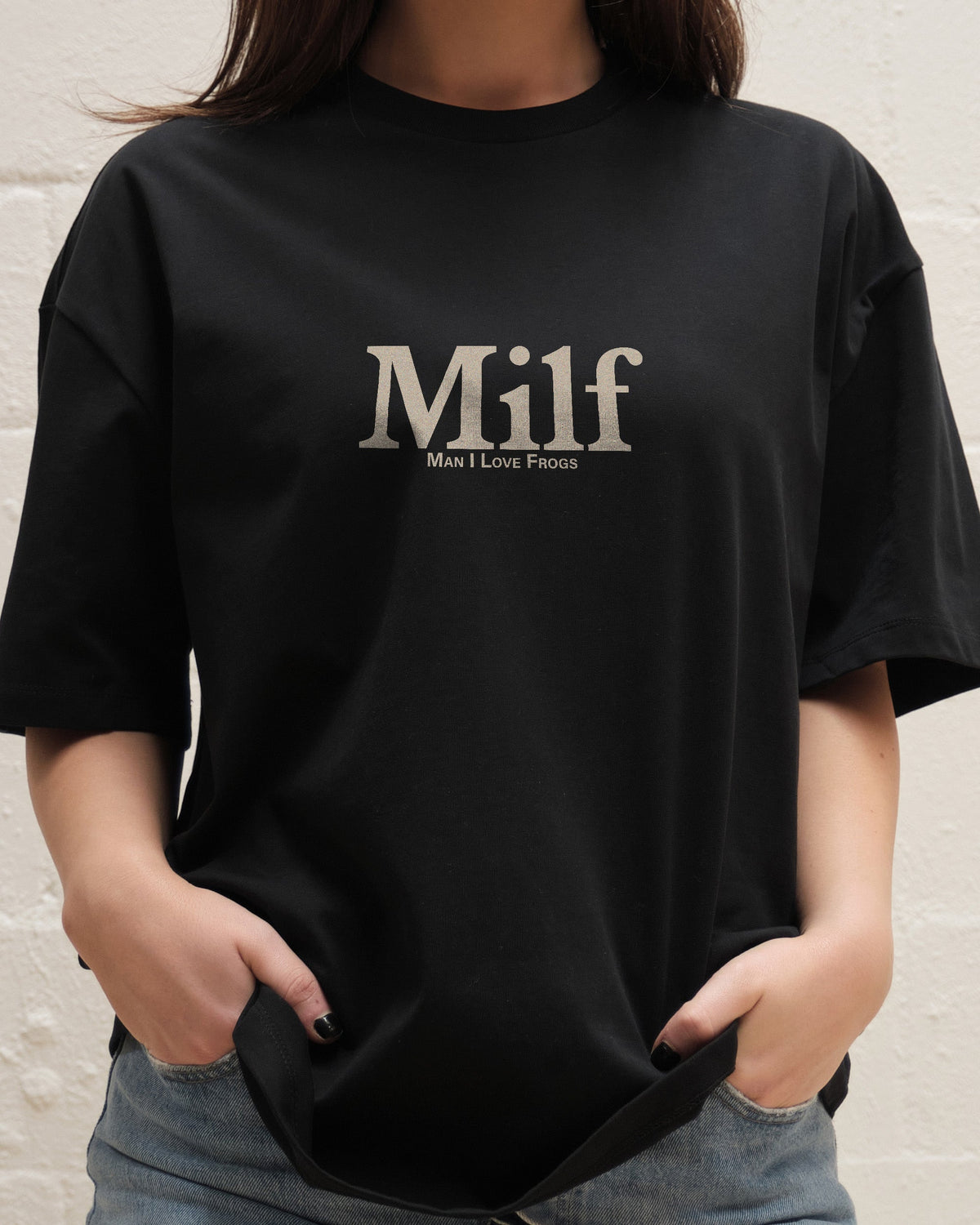 Man I Love Frogs Front and Back Oversized Tee product image 4