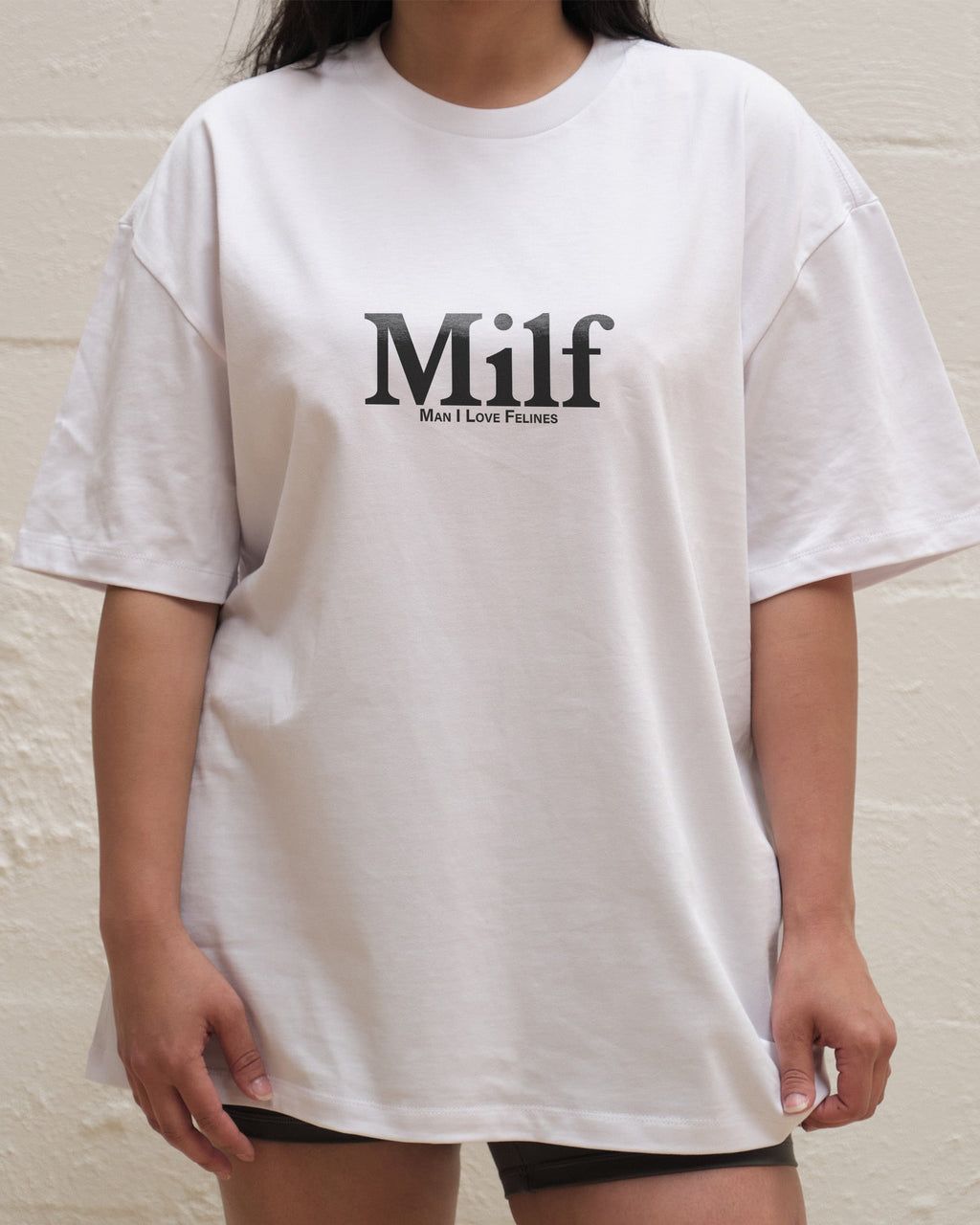 Man I Love Felines Front and Back Oversized Tee product image 8